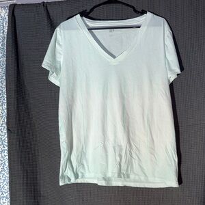 GAP Women's Mint V-Neck Tee XL